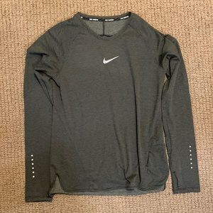 Nike Running Olive Green Long Sleeve